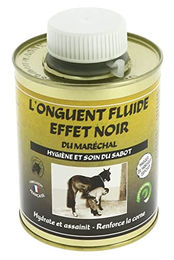 Produktbild von Maréchal Onguent Fluide Huföl schwarz 500 ml Dose mit integriertem Pinsel - 500 ml