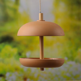 MARELIDA Vogelhaus aus Bambus in Orange Braun Beige – Bild 1 von 3