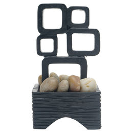 Marina Aquariendekoration Modern Art Figur und Höhle für Betta Fische in Schwarz – Bild 1 von 3