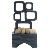 Produktbild von Marina Aquariendekoration Modern Art Figur und Höhle für Betta Fische in Schwarz