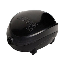 Marina Durchlüfterpumpe Luftpumpe für Fisch Aquarien bis 60L Schwarz - 60 l – Bild 1 von 3
