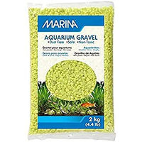 Produktbild von Marina Hagen Aquarienkies Bodengrund für Süßwasser in Limettengrün 2kg - 2 kg