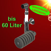 Produktbild von Markenloser luftbetriebener Schwammfilter Innenfilter für Aquarien bis 60 Liter für Fische und Garnelen