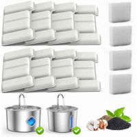 Produktbild von marmortrend Ersatzfilter Set für Katzen Trinkbrunnen mit 8 Aktivkohlefiltern und 4 Schwammfiltern