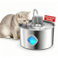 Produktbild von marmortrend Katzen Trinkbrunnen aus Edelstahl mit Bewegungssensor und 3,2L Fassungsvermögen, kabellos und leise