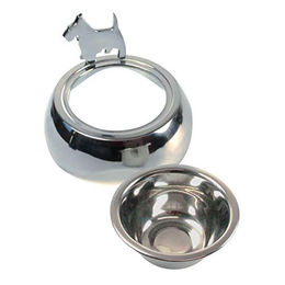 Mars & More Futternapf für Hunde mit Motiv, 2-teiliges Set aus Metall, Silber, 600ml - 600 ml – Bild 1 von 3