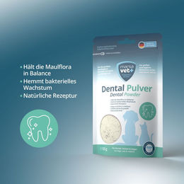 Marsavet Dental Zahnpulver mit Insektenprotein für Hunde, Katzen und Nagetiere 125 g - 125 g – Bild 1 von 13