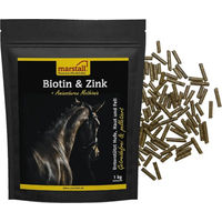 Produktbild von Marstall Biotin & Zink Ergänzungsfutter für Haut, Fell und Hufe für alle Altersstufen 1000g - 1 kg