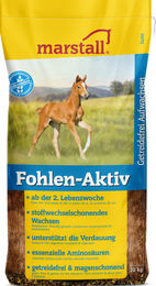 Produktbild von Marstall Müsli Fohlen-Aktiv für Junior Pferde zur Unterstützung der Verdauung
