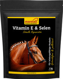 Produktbild von Marstall Vitamin E & Selen Nahrungsergänzung für Sport und Leistung zur Unterstützung des Muskelaufbaus