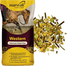 Marstall Western Muskel-Müsli Kraftfutter für Pferde zum Muskelaufbau 15 kg – Bild 1 von 6