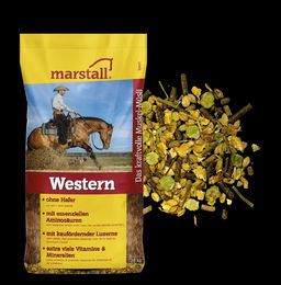 Marstall Western Muskel-Müsli Pferdefutter mit Luzerne und Aminosäuren ohne Hafer 20 kg - 20 kg – Bild 1 von 3