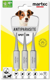 Martec Pet Care Spot On zur Bekämpfung von Flöhen, Zecken, Läusen und Milben für Hunde kleiner Rassen unter 15 kg – Bild 1 von 4