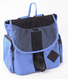 Martin Sellier Bauchtragetasche für kleine und mittlere Hunde und Katzen aus Polyester in Blau – Bild 1 von 1