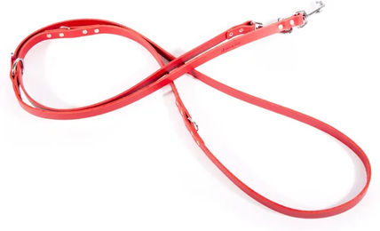 Produktbild von Martin Sellier Bico 499 Hundeleine aus Leder in Rot 240 cm