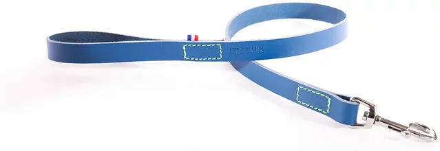 Produktbild von Martin Sellier Bicolor Hundeleine aus Leder Blau 100 cm