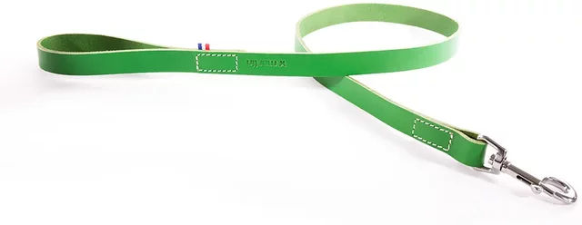 Produktbild von Martin Sellier Bicolor Hundeleine aus Leder in Grün 140 cm