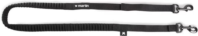 Martin Sellier Canicross Joggingleine für Hunde aus Gurtband Schwarz 145 cm – Bild 1 von 1