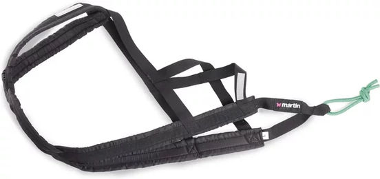 Produktbild von Martin Sellier Canicross Xback Hundegeschirr Sportgeschirr aus Nylon Schwarz XL