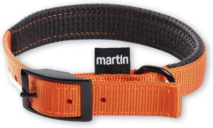 Martin Sellier Collar Confort Hundehalsband aus Nylon in Orange 25mm-65cm – Bild 1 von 2