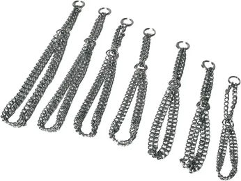 Produktbild von Martin Sellier Erziehungshalsband für Hundetraining halbautomatisch aus Metall in Silber 55 cm