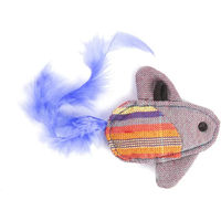 Produktbild von Martin Sellier Fliegender Fisch Plüschspielzeug für Katzen in Blau und Bunt
