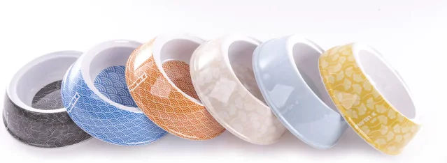 Produktbild von Martin Sellier Futternapf aus Keramik Japan Design Bunt