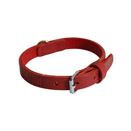 Produktbild von Martin Sellier Halskette aus Leder in Rot 45 cm