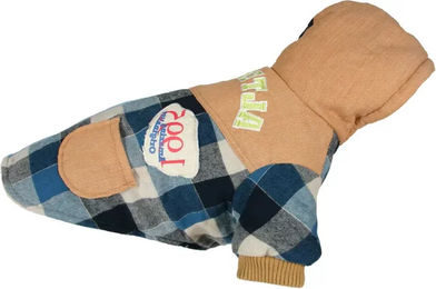 Martin Sellier Hund Hoodie Patchwork Bunt Blau Größe L – Bild 1 von 1