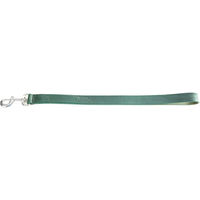 Produktbild von Martin Sellier Hunde-Doppelleine aus Leder in Grün mit abgerundeten Kanten 25/50 cm