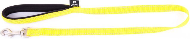 Martin Sellier Hunde-Leine aus Neopren und Nylon Gelb 25mm x 100cm – Bild 1 von 1