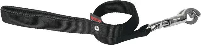 Martin Sellier Hunde-Leine Classic aus Nylon Schwarz 70cm x 25mm – Bild 1 von 2