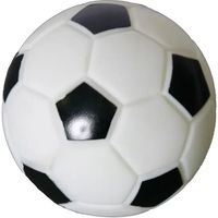 Produktbild von Martin Sellier Hundeball Fußball Weiß Schwarz 10 cm