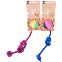 Produktbild von Martin Sellier Hundeball Rubb'n Color Rope Seil Bunt Größe M