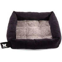 Produktbild von Martin Sellier Hundebett und Katzenbett aus Plüsch mit Karomuster 40 cm