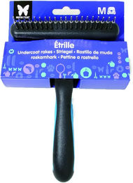 Produktbild von Martin Sellier Hundeentfilzungsbürste aus Edelstahl in Blau und Schwarz