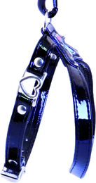 Produktbild von Martin Sellier Hundegeschirr aus Kunstleder 35 cm Schwarz Blau