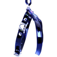 Produktbild von Martin Sellier Hundegeschirr aus Kunstleder 35 cm Schwarz Blau