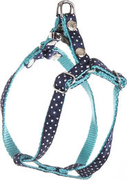 Martin Sellier Hundegeschirr gepunktet in Blau Größe XS für kleine Hunde mit Halsumfang 17-27 cm – Bild 1 von 3
