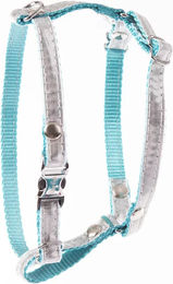 Martin Sellier Hundegeschirr New Disco Turquoise 10mm 25/35cm – Bild 1 von 2