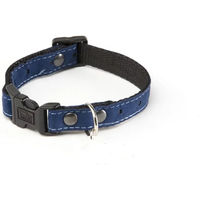 Produktbild von Martin Sellier Hundehalsband 5th Avenue Blau Stoff Größe S 25-40cm