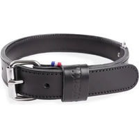 Produktbild von Martin Sellier Hundehalsband aus doppeltem Rindsleder in Schwarz 55cm x 25mm
