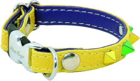 Martin Sellier Hundehalsband aus Leder in Gelb Größe XS – Bild 1 von 2