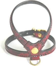 Produktbild von Martin Sellier Hundehalsband aus Leder in Granite Grau Rot 12/35 cm