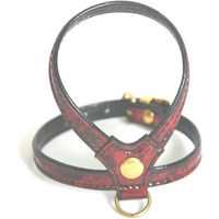 Produktbild von Martin Sellier Hundehalsband aus Leder in Granite Grau Rot 12/35 cm