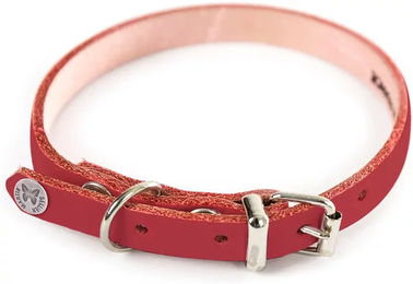 Martin Sellier Hundehalsband aus Leder in Rot 14-36cm – Bild 1 von 2
