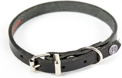 Martin Sellier Hundehalsband aus Leder Schwarz 22-47 cm – Bild 1 von 2