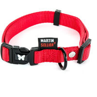 Produktbild von Martin Sellier Hundehalsband aus Nylon in Rot verstellbar Größe XS