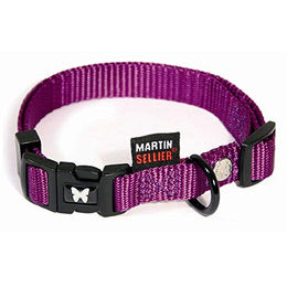 Martin Sellier Hundehalsband aus Nylon lila verstellbar für Riesenrassen – Bild 1 von 2