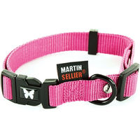 Produktbild von Martin Sellier Hundehalsband aus Nylon Rosa verstellbar für Riesenrassen